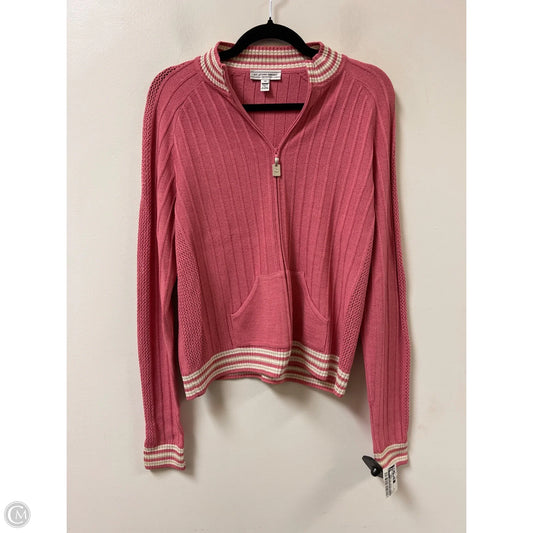 Jacket Luxury Designer By St John Collection In Pink, Size: M