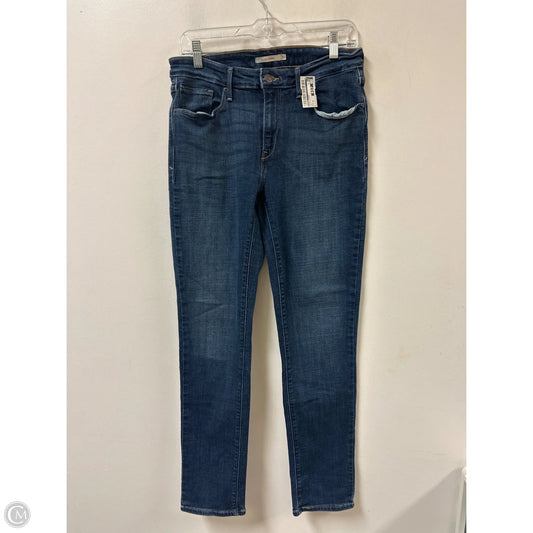 Jeans Skinny By Levis In Blue Denim, Size: 10