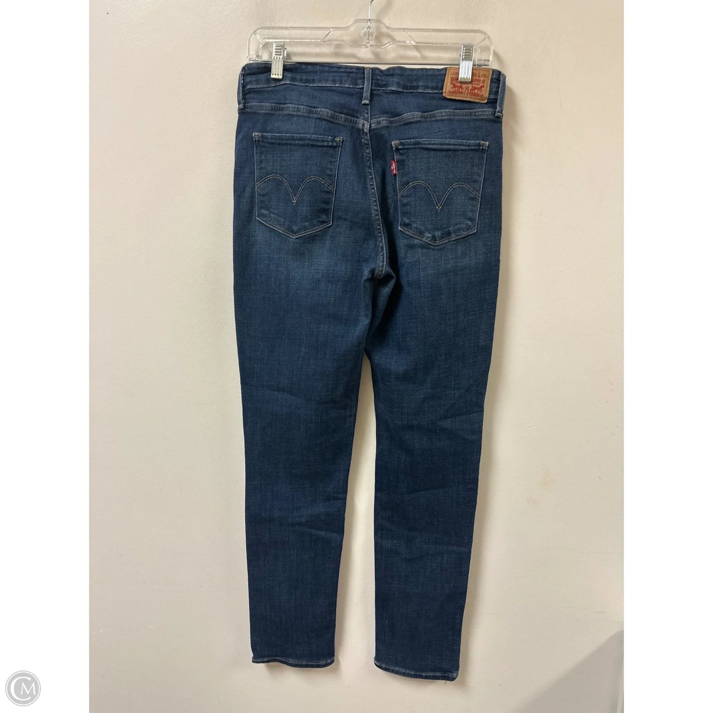 Jeans Skinny By Levis In Blue Denim, Size: 10