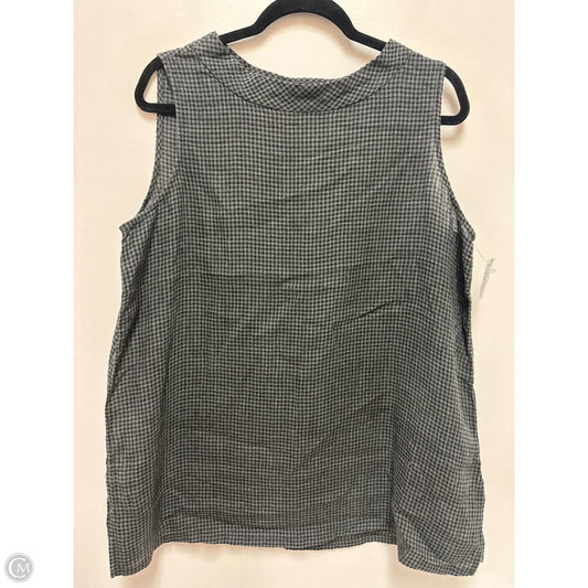 Top Sleeveless By Eileen Fisher In Black, Size: L