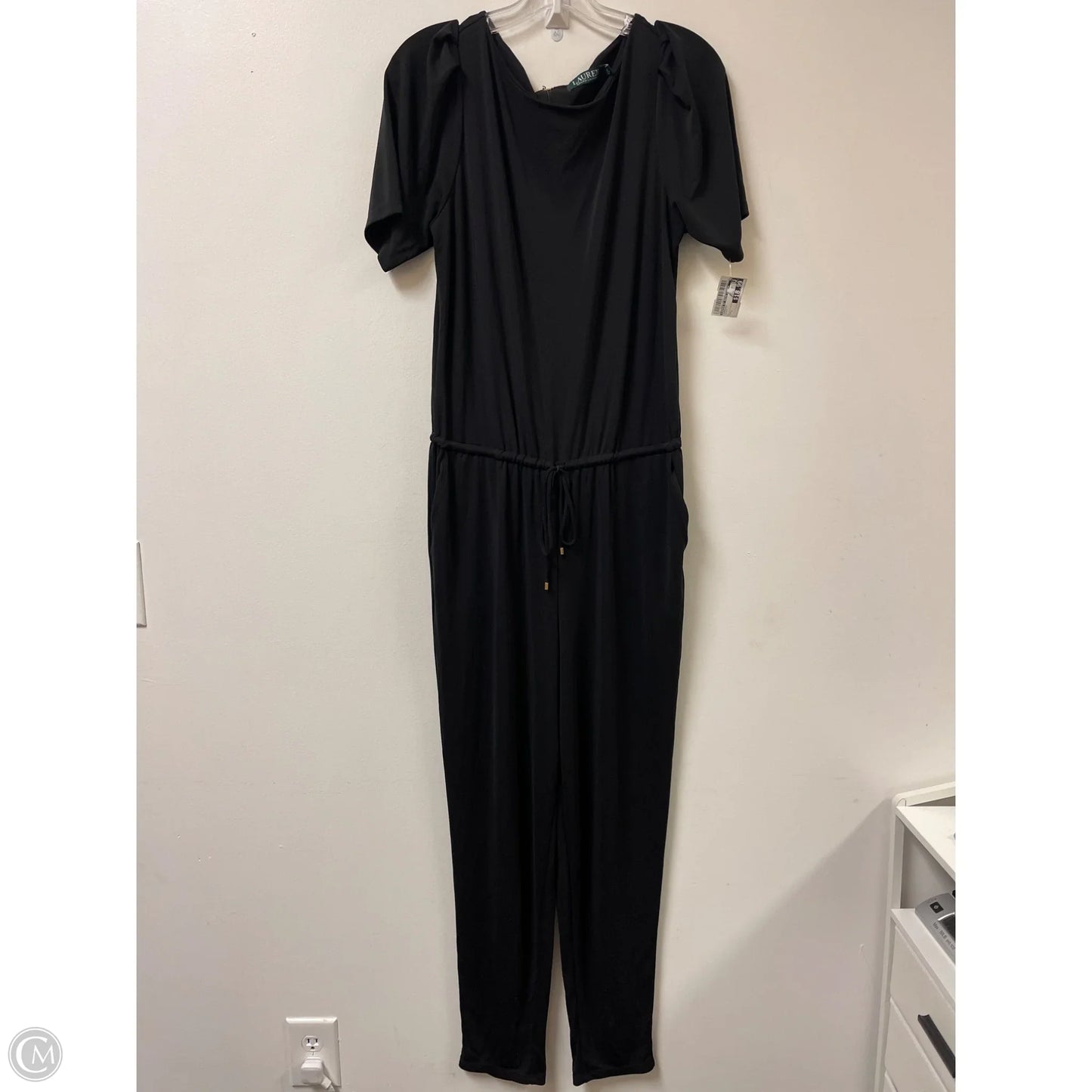 Jumpsuit By Lauren By Ralph Lauren In Black, Size: L