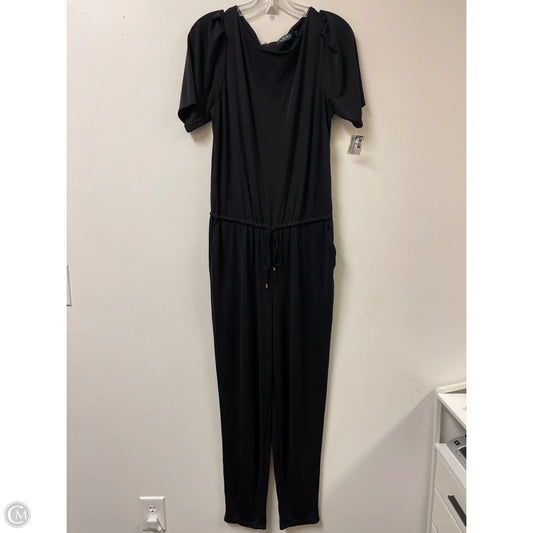 Jumpsuit By Lauren By Ralph Lauren In Black, Size: L