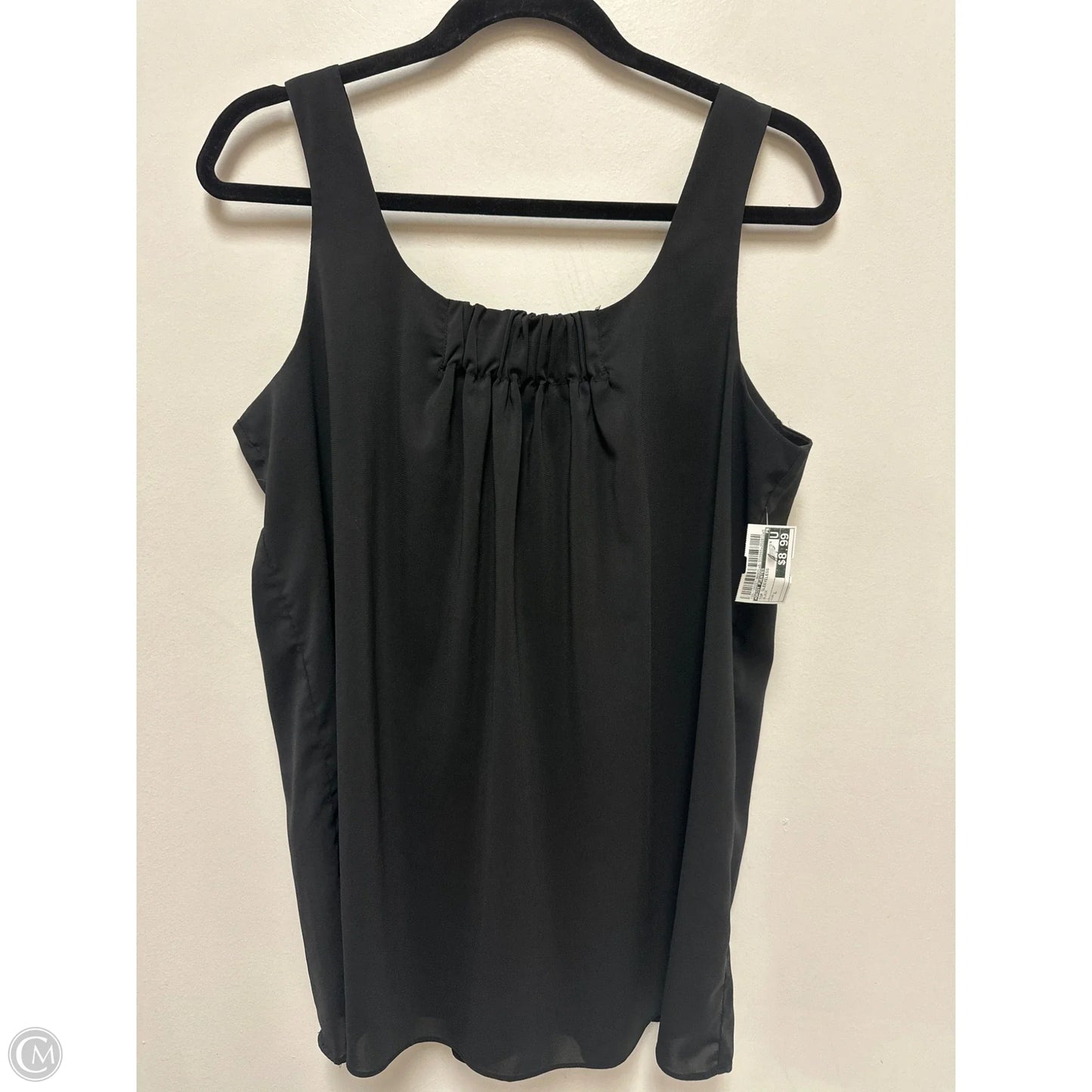 Top Sleeveless By Daisy Fuentes In Black, Size: L