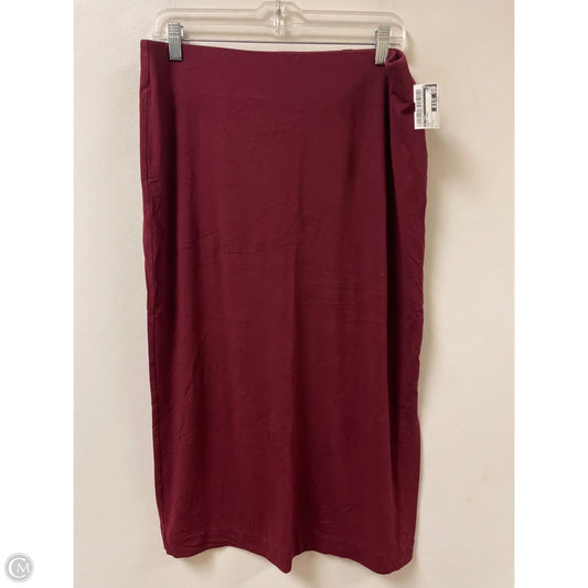 Skirt Midi By J. Jill In Red, Size: 8