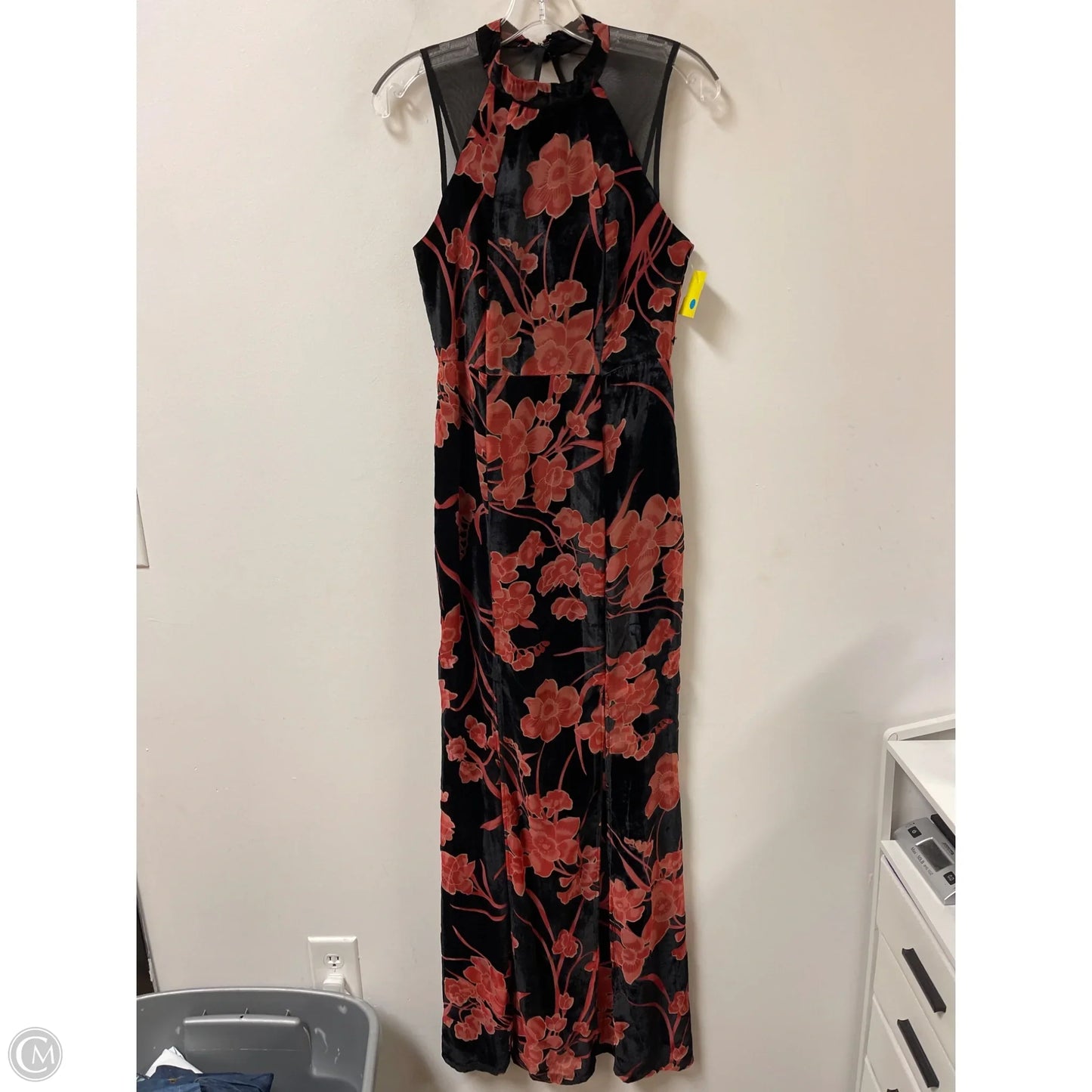 Dress Casual Maxi By Bcbgeneration In Black & Red, Size: S