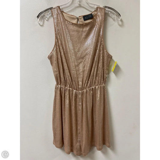 Romper By Astr In Gold, Size: Xs