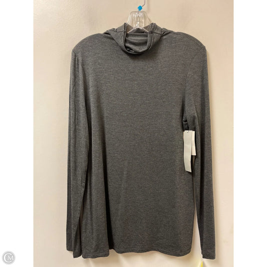 Top Long Sleeve By 14th And Union In Grey, Size: L