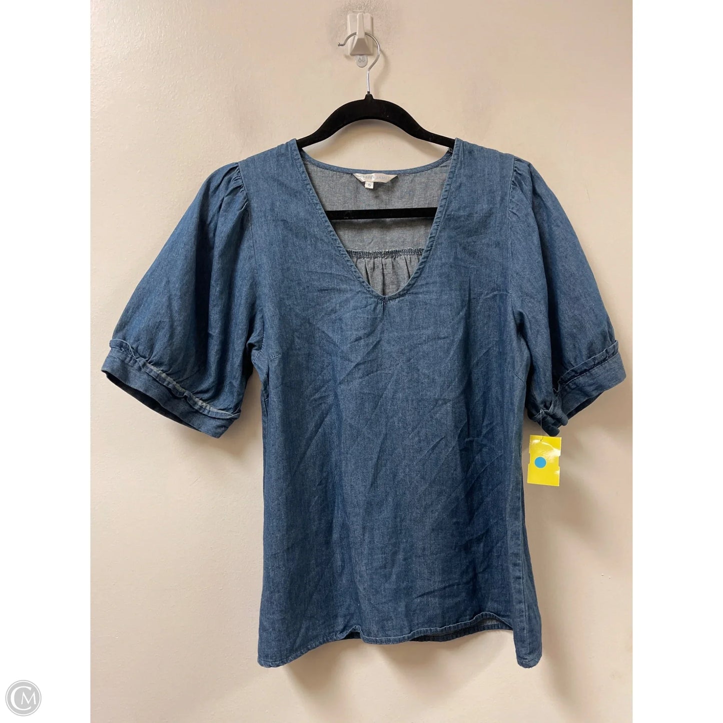 Top Short Sleeve By Draper James In Blue, Size: S