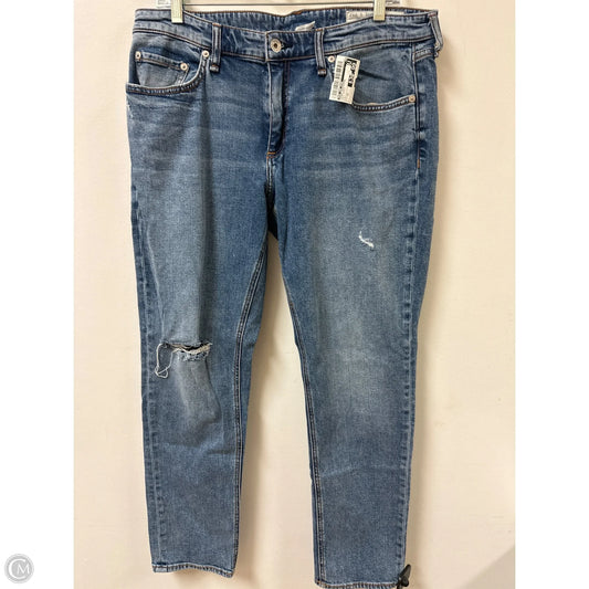 Jeans Boyfriend By Rag And Bone In Blue Denim, Size: 12