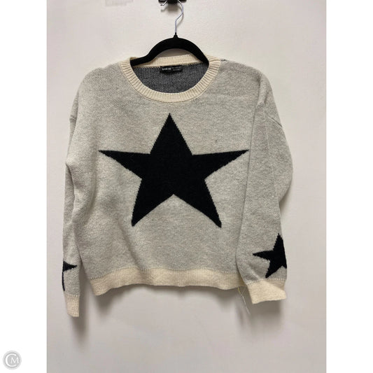 Sweater By Shein In Black & Cream, Size: M