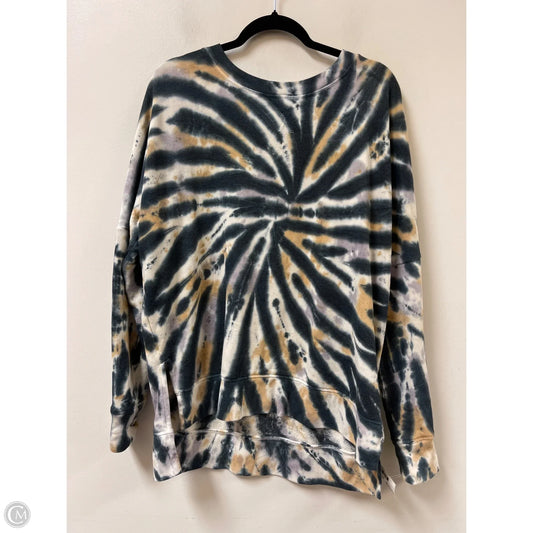 Sweatshirt Crewneck By True Craft In Tie Dye Print, Size: L