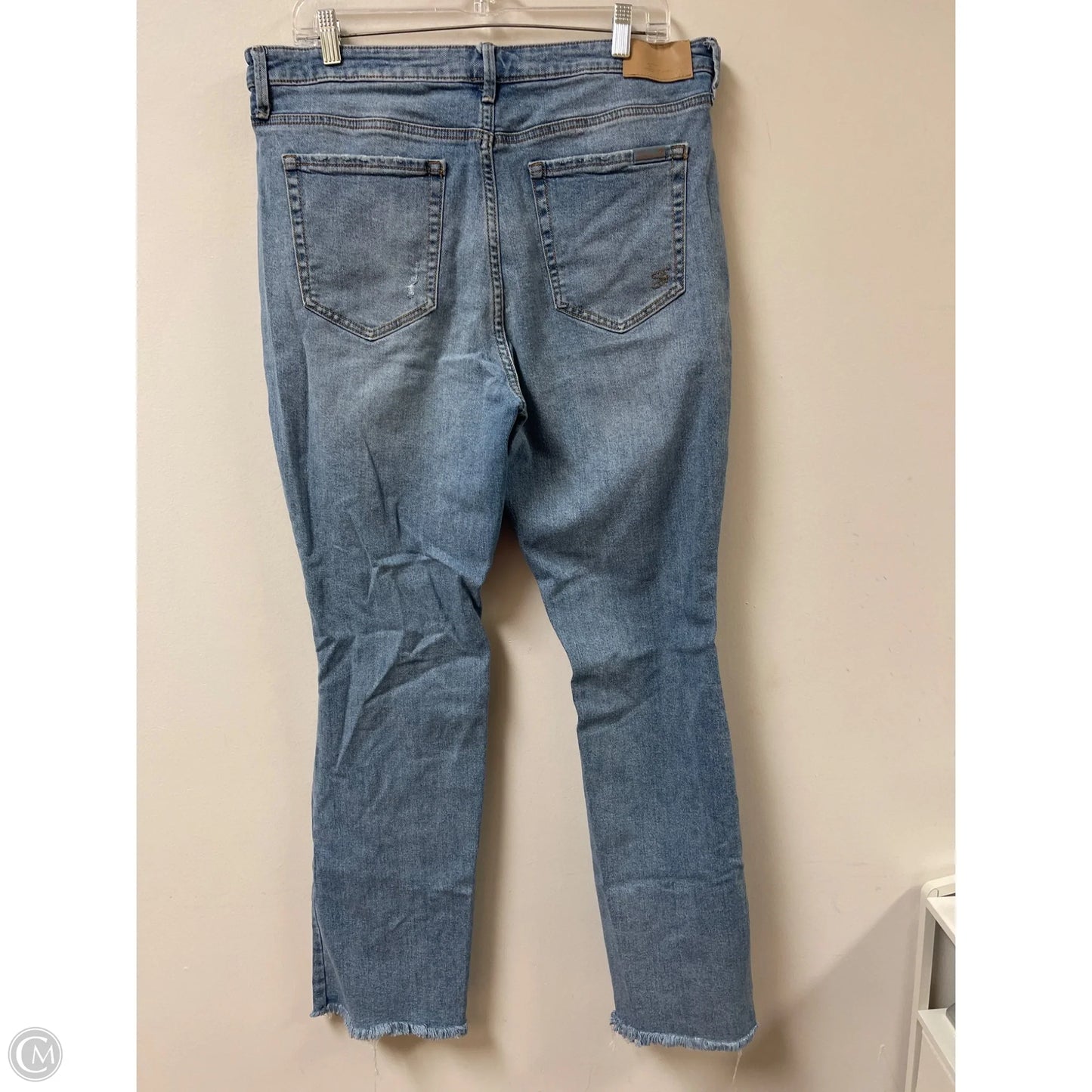 Jeans Flared By Seven 7 In Blue Denim, Size: 16