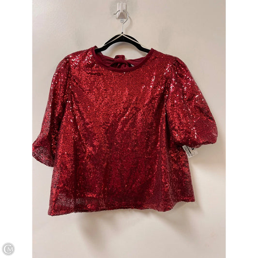 Top Short Sleeve By Umgee In Red, Size: M