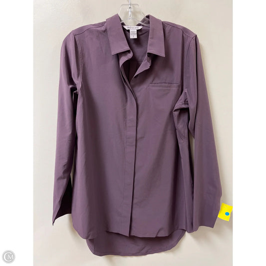 Athletic Top Long Sleeve Collar By Athleta In Purple, Size: S