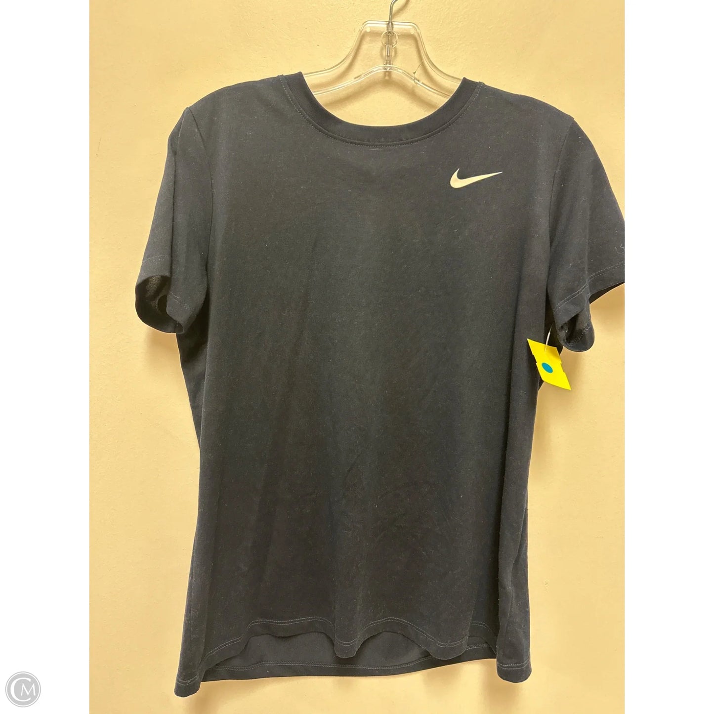 Athletic Top Short Sleeve By Nike In Navy, Size: L