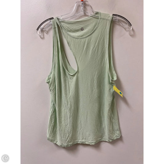 Athletic Tank Top By Lululemon In Green, Size: M