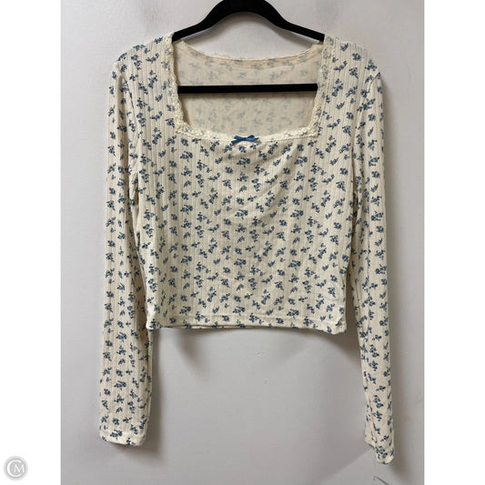 Top Long Sleeve By Cider In Animal Print, Size: Xl