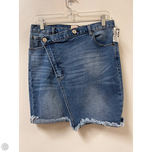 Skirt Mini & Short By Gianni Bini In Blue Denim, Size: 12