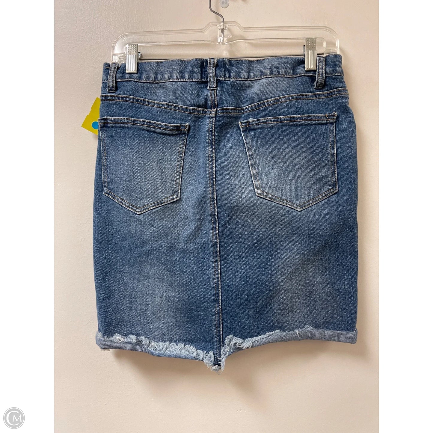 Skirt Mini & Short By Gianni Bini In Blue Denim, Size: 12