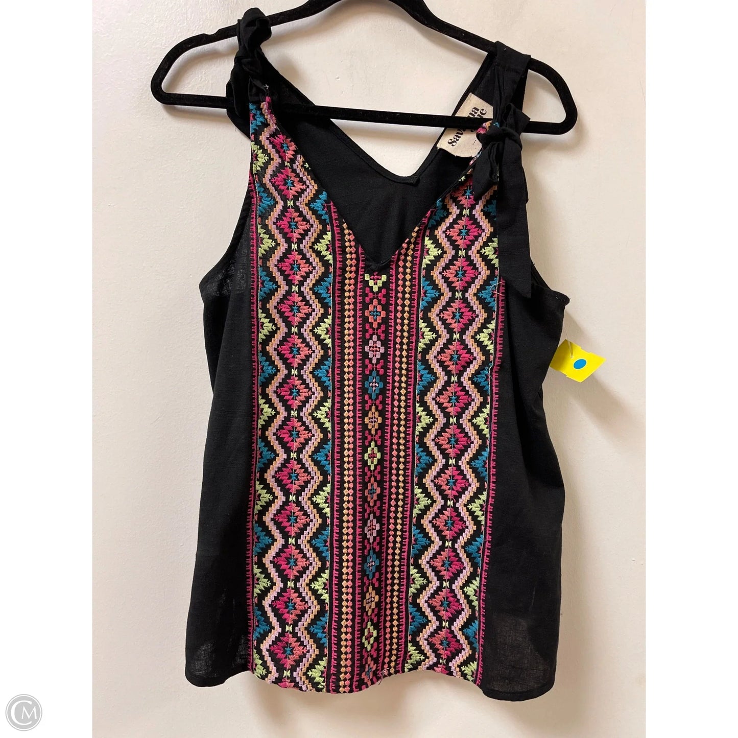 Top Sleeveless By Savanna Jane In Black, Size: S