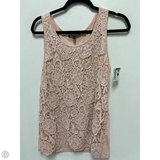 Top Sleeveless By Cable And Gauge In Pink, Size: L