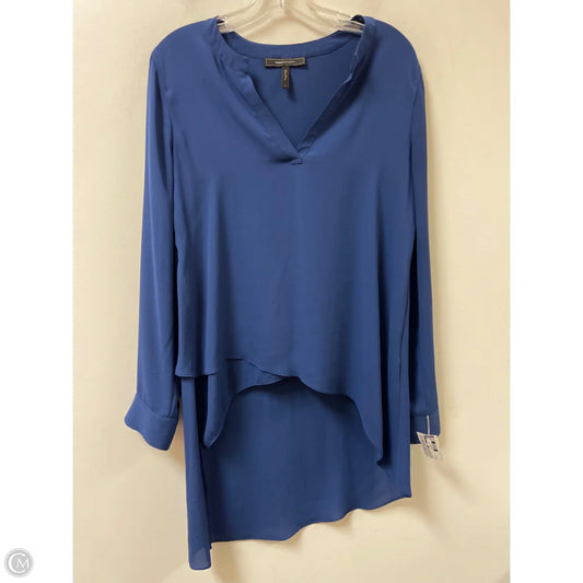 Tunic Long Sleeve By Bcbgmaxazria In Blue, Size: S