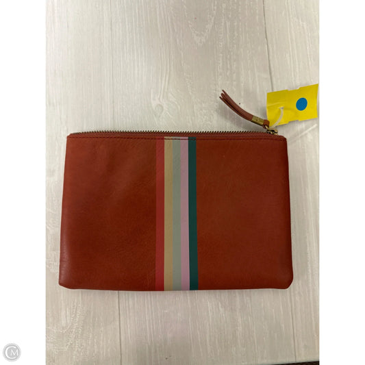 Clutch Leather By Madewell, Size: Small