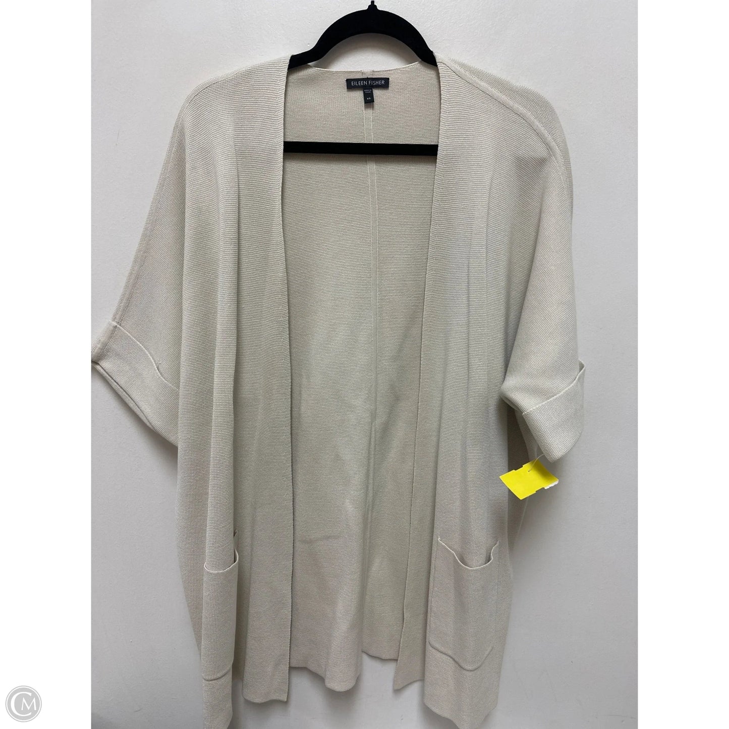 Sweater Cardigan By Eileen Fisher In Cream, Size: Xs