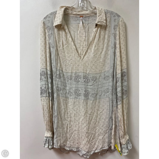 Top Long Sleeve By Free People In Cream, Size: S