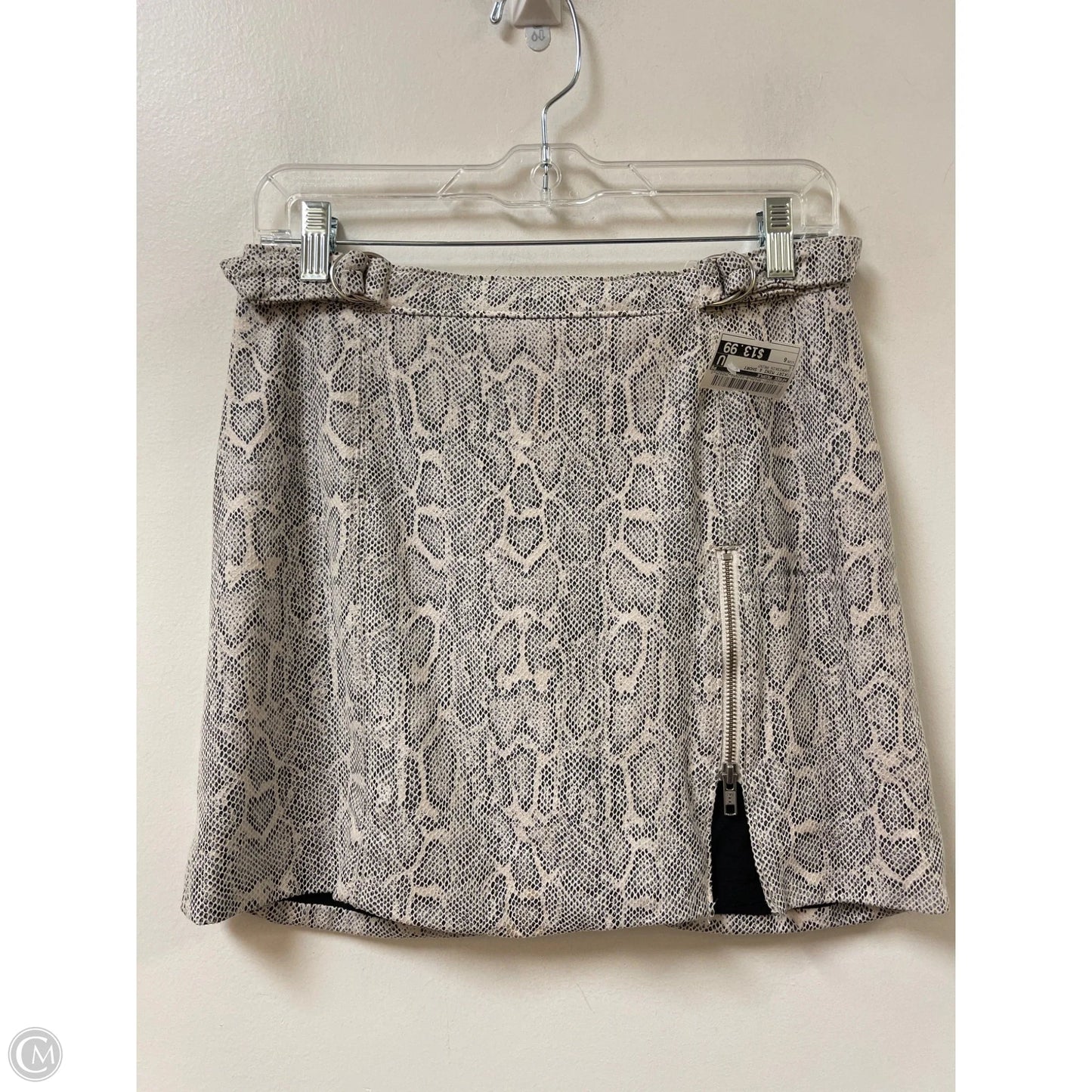 Skirt Mini & Short By Free People In Snakeskin Print, Size: 6