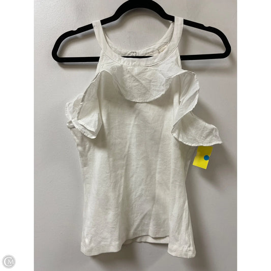 Top Sleeveless By Maeve In White, Size: M
