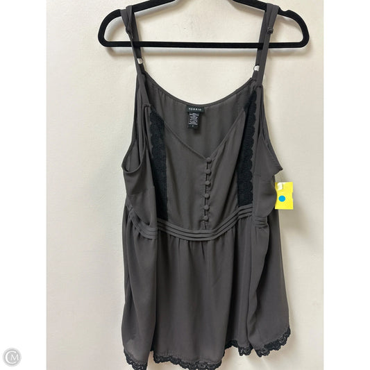 Top Sleeveless By Torrid In Grey, Size: 3x
