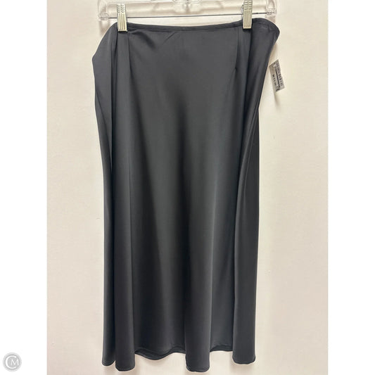 Skirt Midi By Chicos In Black, Size: 10