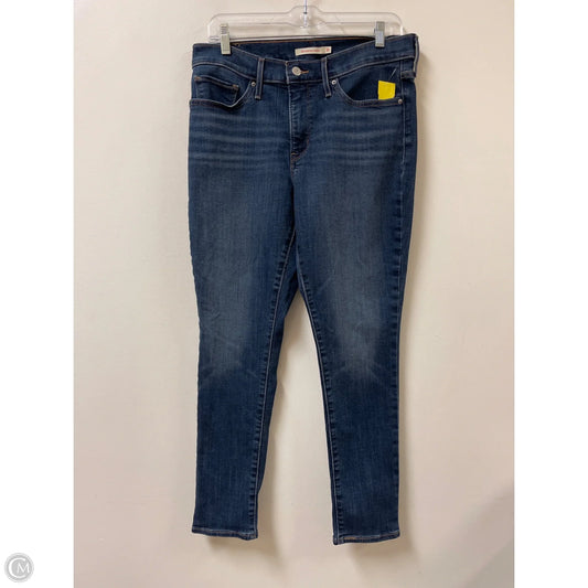 Jeans Skinny By Levis In Blue Denim, Size: 12