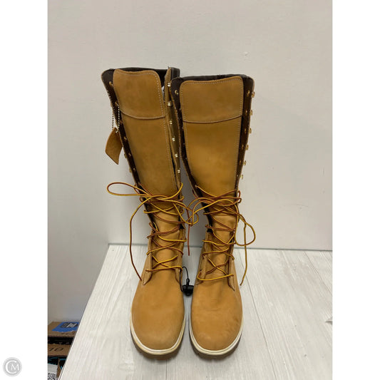 Boots Knee Flats By Timberland In Brown, Size: 9.5