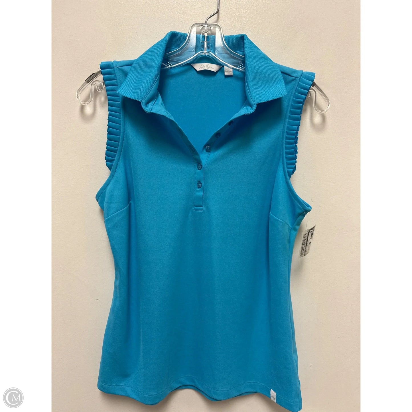 Athletic Top Short Sleeve By Lady Hagen In Blue, Size: S