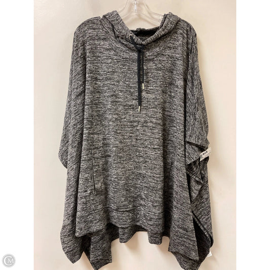 Shawl By Style And Company In Grey, Size: 2x