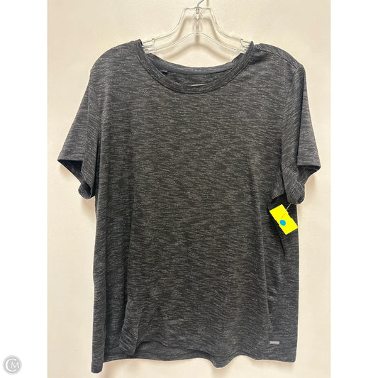 Athletic Top Short Sleeve By Mondetta In Grey, Size: Xl
