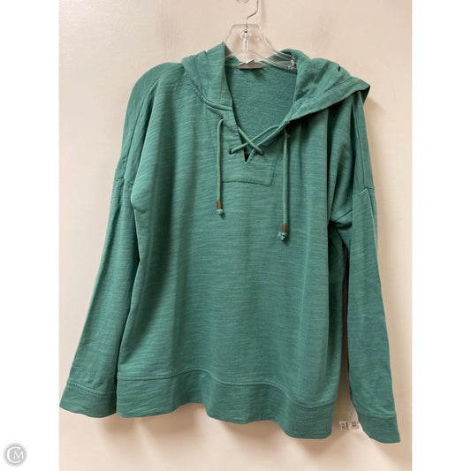 Sweatshirt Hoodie By J. Jill In Green, Size: M