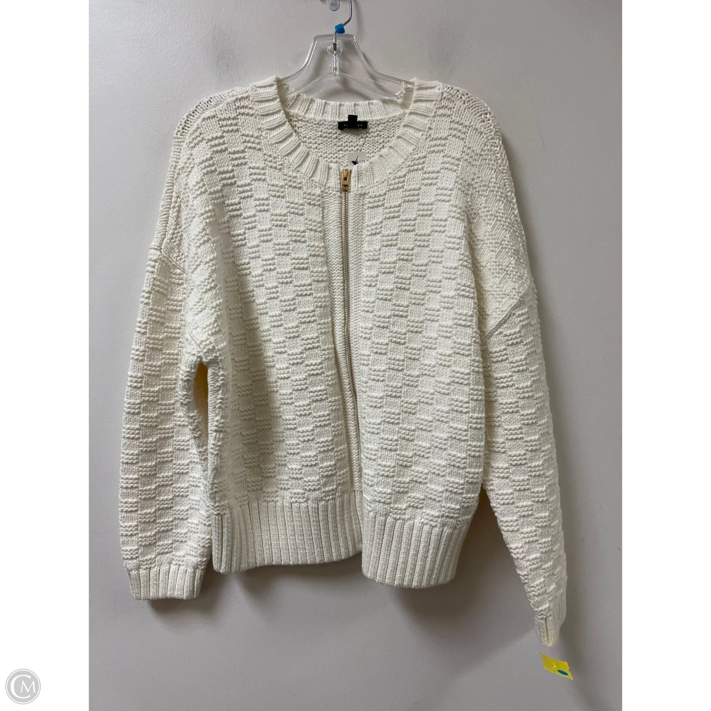 Sweater Cardigan By Talbots In White, Size: Xl