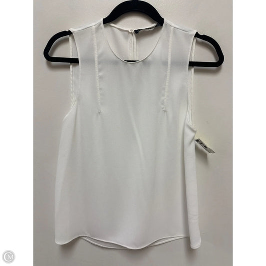 Top Sleeveless By Zara In White, Size: Xs