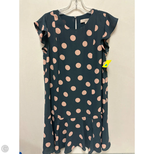 Dress Casual Short By Loft In Polkadot Pattern, Size: M