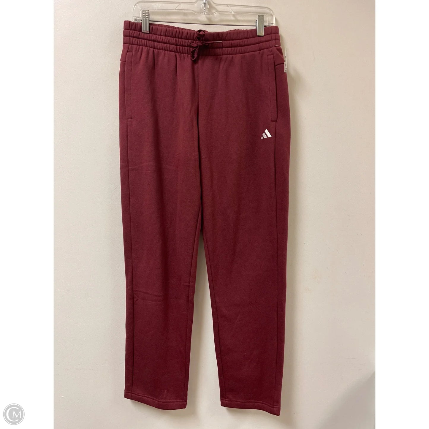Athletic Pants By Adidas In Red, Size: M