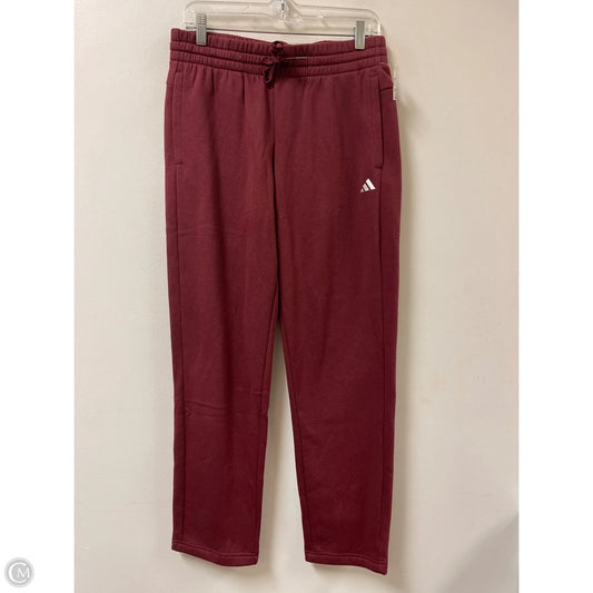 Athletic Pants By Adidas In Red, Size: M