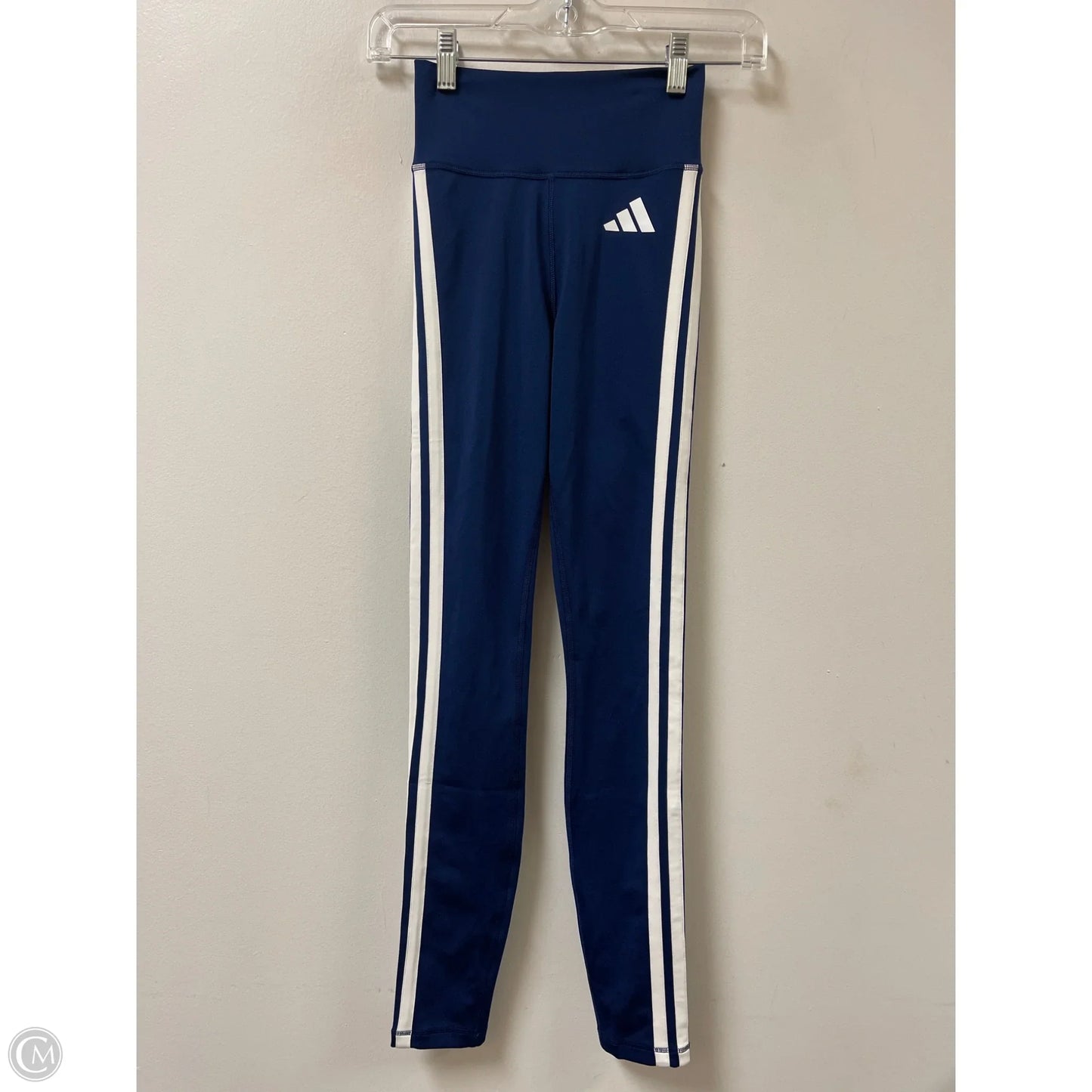 Athletic Leggings By Adidas In Blue, Size: S