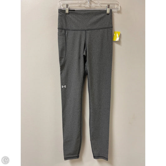 Athletic Leggings By Under Armour In Grey, Size: S
