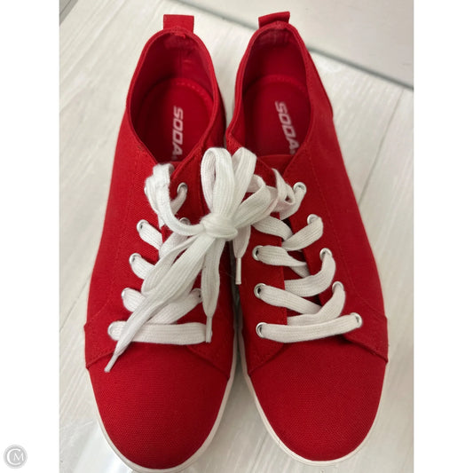 Shoes Sneakers By Soda In Red, Size: 10
