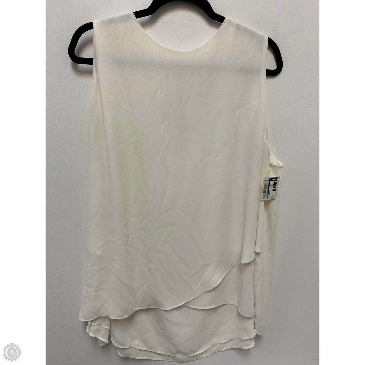 Top Sleeveless By Chicos In Cream, Size: 1x