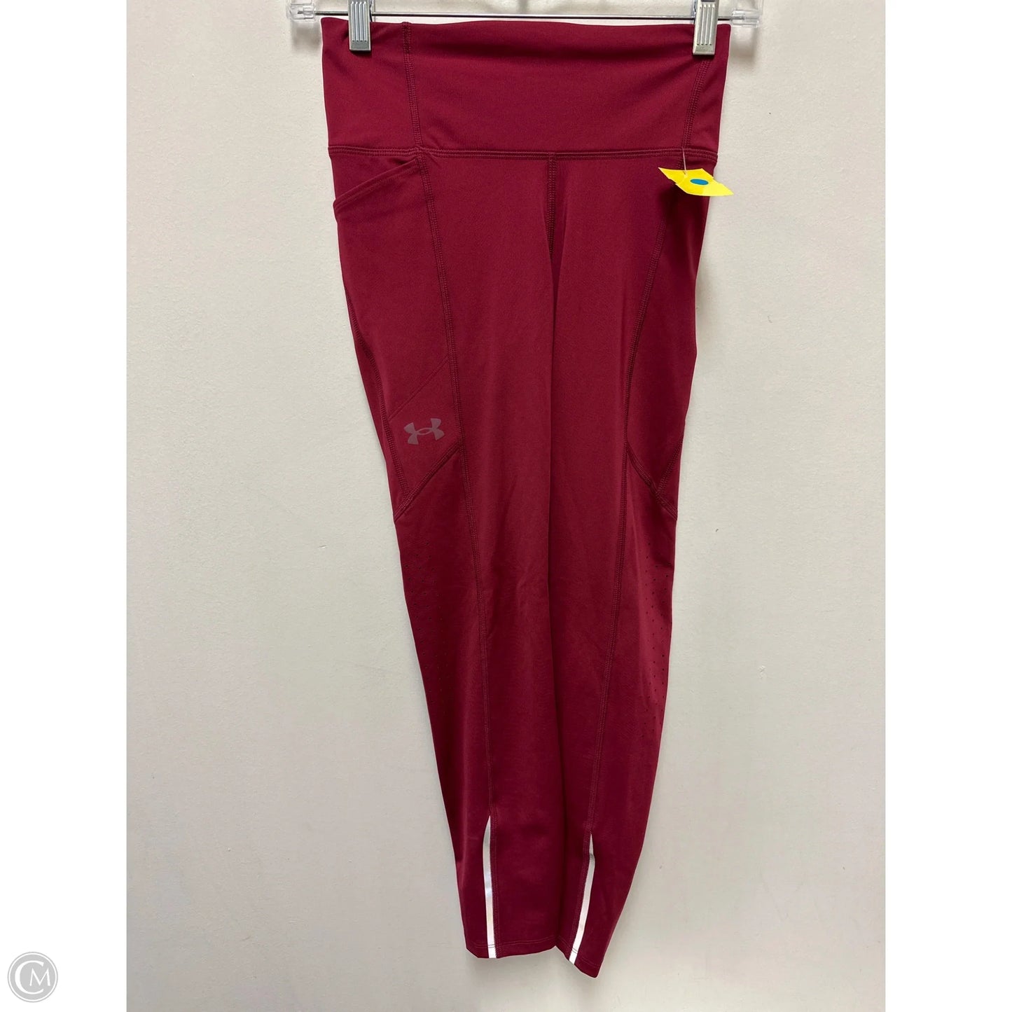 Athletic Leggings By Under Armour In Red, Size: Xs
