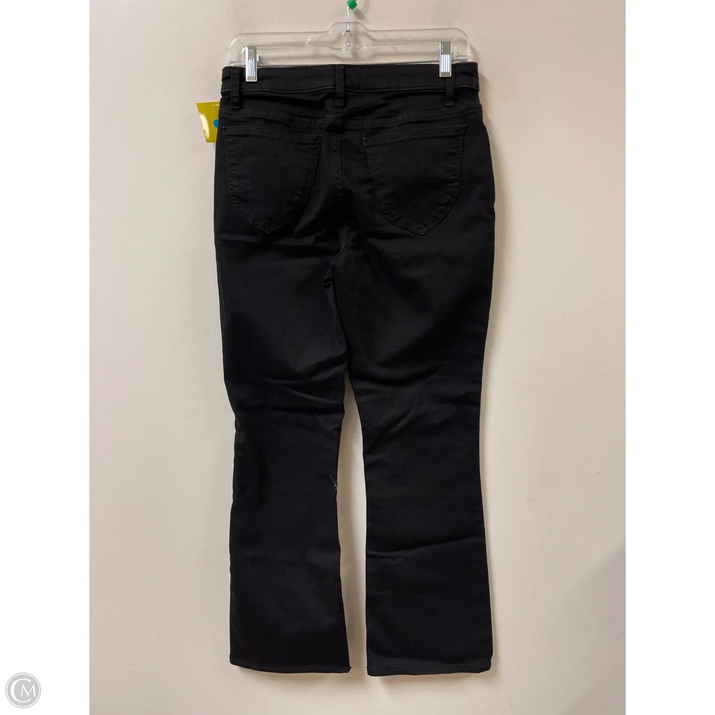 Jeans Flared By Lee In Black Denim, Size: 8p